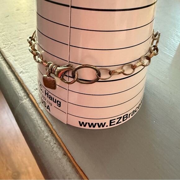 Silpada 925 Sterling Silver Circle Chain Link Bracelet - Picture 7 of 7